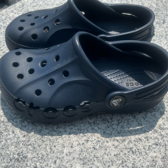 Crocs, navy. Toddler size 11. - Picture 6 of 6